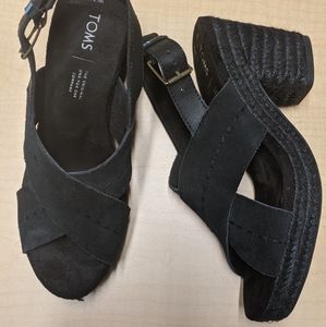 Black Suede Women's Ibiza Sandals